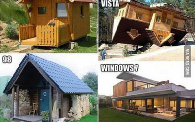 Funny: The evolution of Microsoft Windows